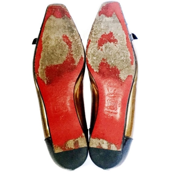 Christian Louboutin Metallic Flats Size 36/6 - Picture 6 of 8